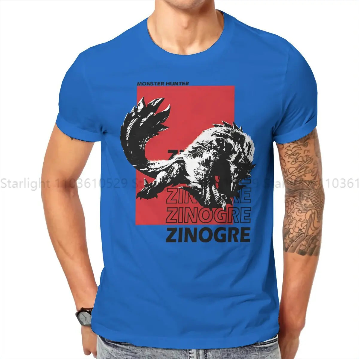 Zinogre Blue T-Shirt – Monster Hunter World