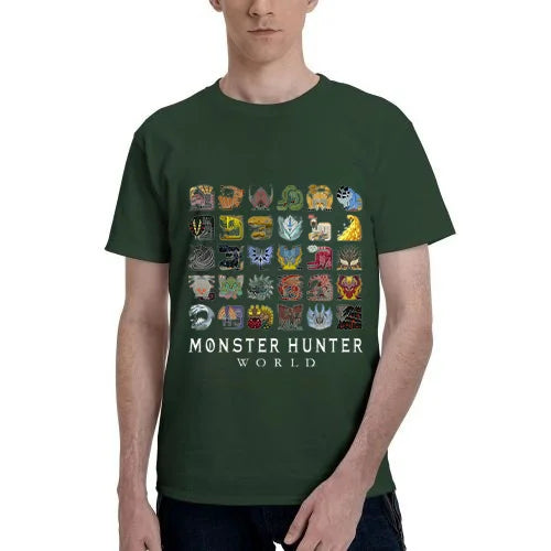 Monster Hunter World Dark Green T-shirt