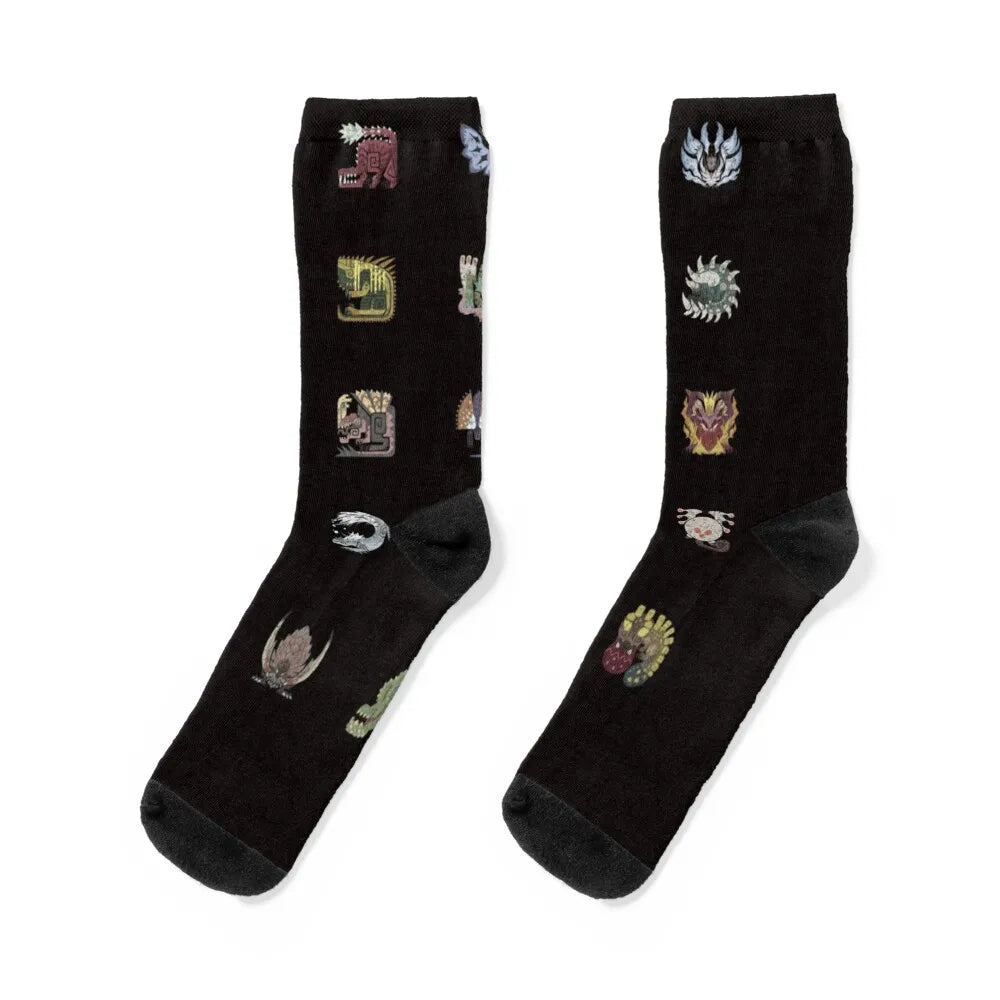 Monster Hunter World Black Socks – Ultimate Hunter's