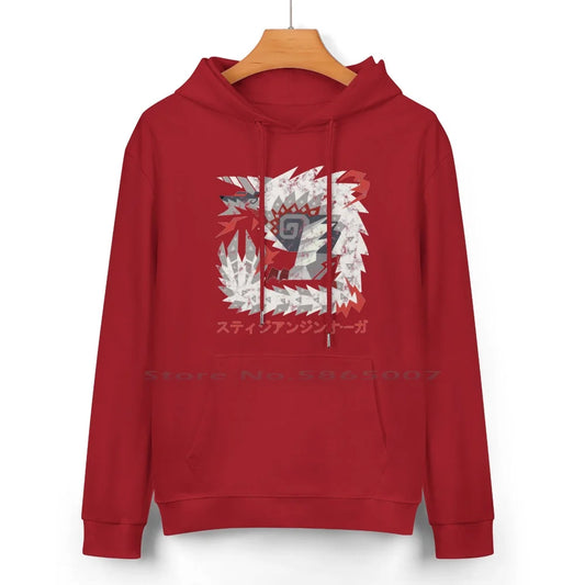 Stygian Zinogre Bordeaux Hoodie – Monster Hunter Inspired