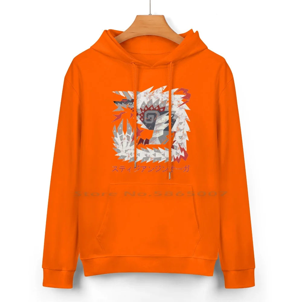 Stygian Zinogre Orange Hoodie – Monster Hunter Inspired