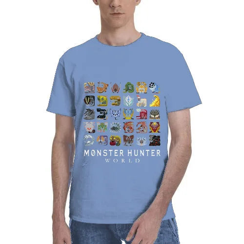 Monster Hunter World Blue T-shirt