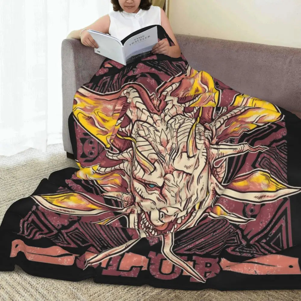 Monster Hunter Hunting Club Blanket - Black and Yellow