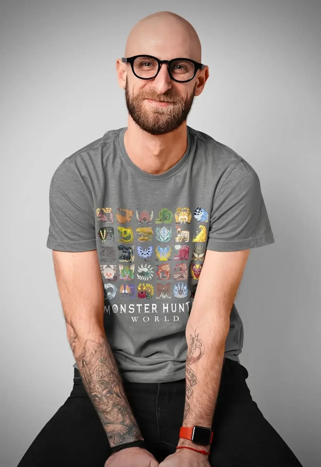 Monster Hunter World Gray T-shirt