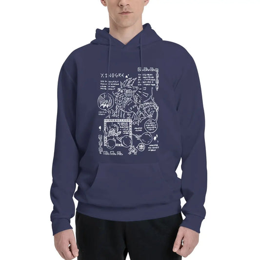 Zinogre Blueprint Hoodie – Monster Hunter’s Thunder Wolf Wyvern