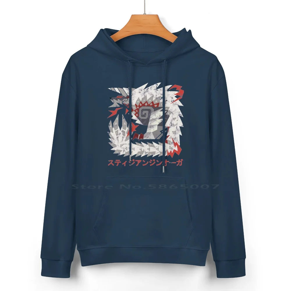 Stygian Zinogre Dark Blue Hoodie – Monster Hunter Tribute