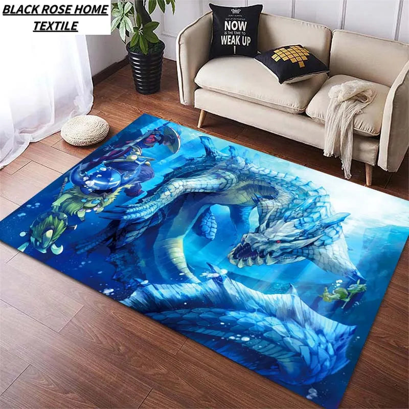 Monster Hunter Lagiacrus Floor Mat