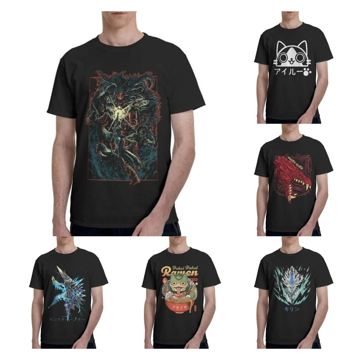 Monster Hunter Kirin T-shirt - Black