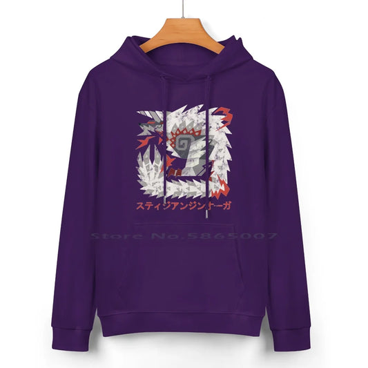 Stygian Zinogre Dark Purple Hoodie – Monster Hunter Edition