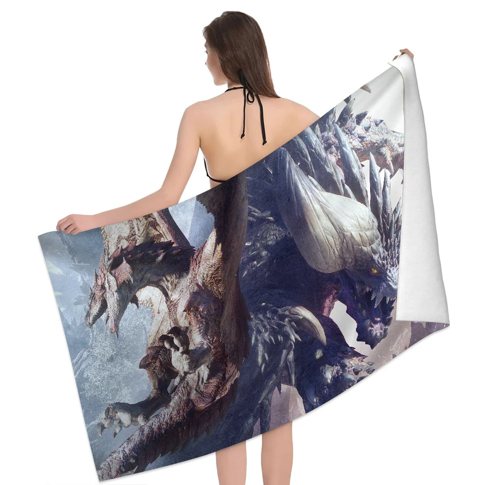 Monster Hunter World Rathalos Beach Towel