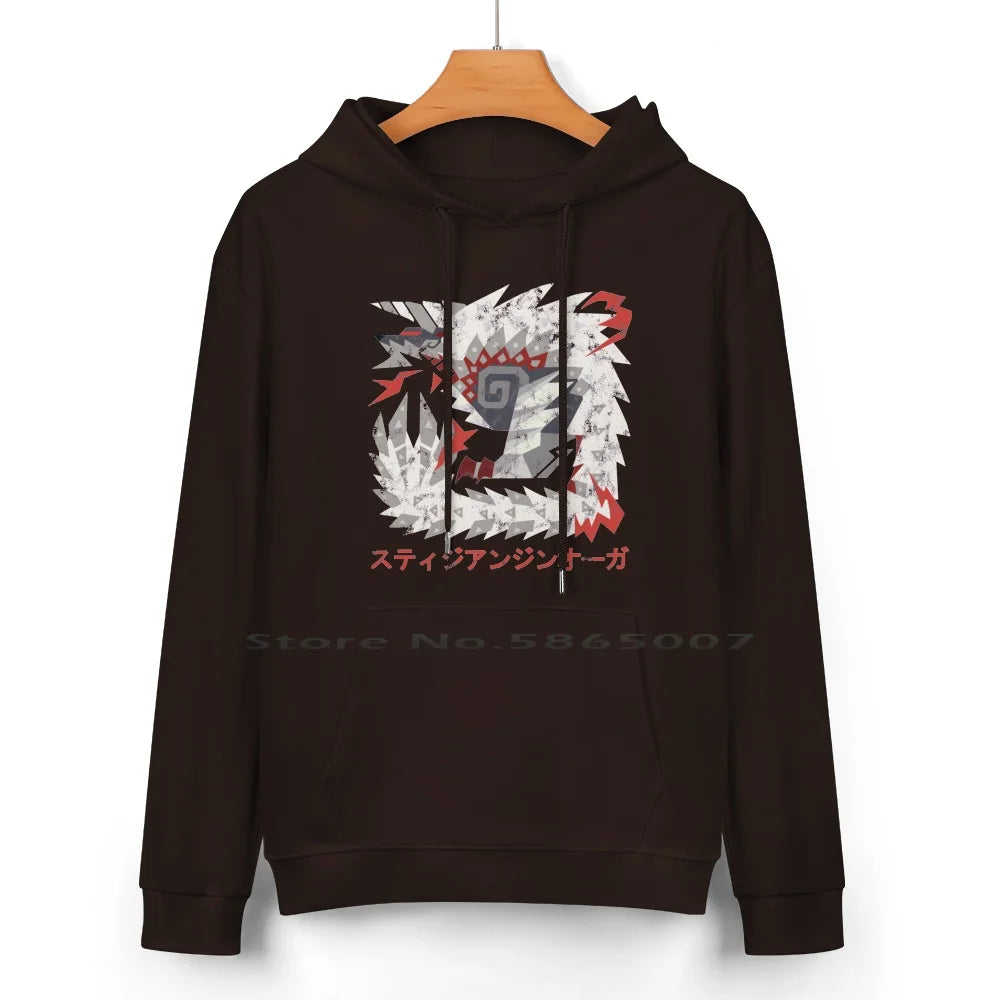 Stygian Zinogre Dark Brown Hoodie – Monster Hunter Edition