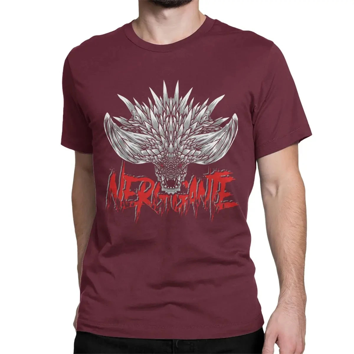 Monster Hunter World Nergigante T-Shirt – Burgundy