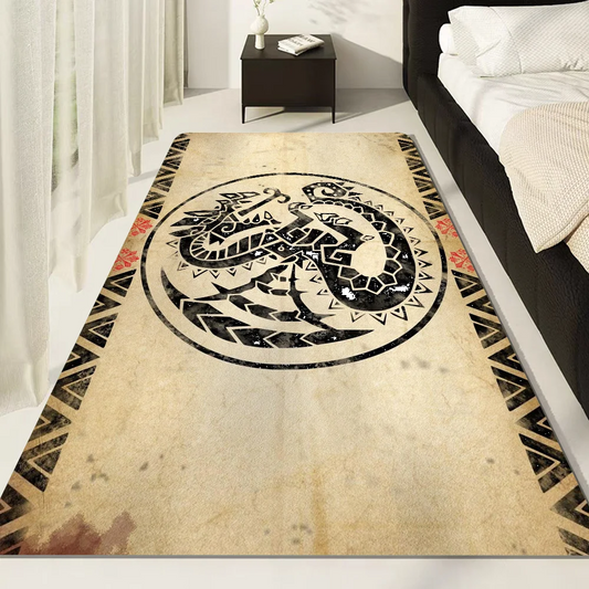 Monster Hunter Tribal Emblem Rug – Ancient