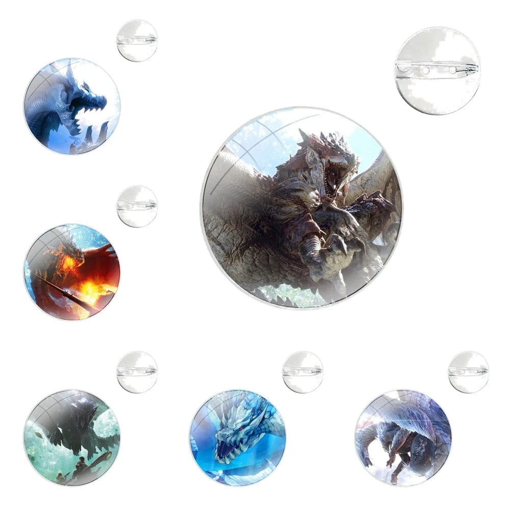 Barioth Ice Pin Badge – Monster Hunter