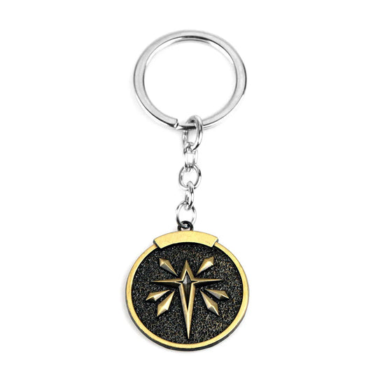 Monster Hunter: Iceborne Keychain - Emblem (Gold and Silver)