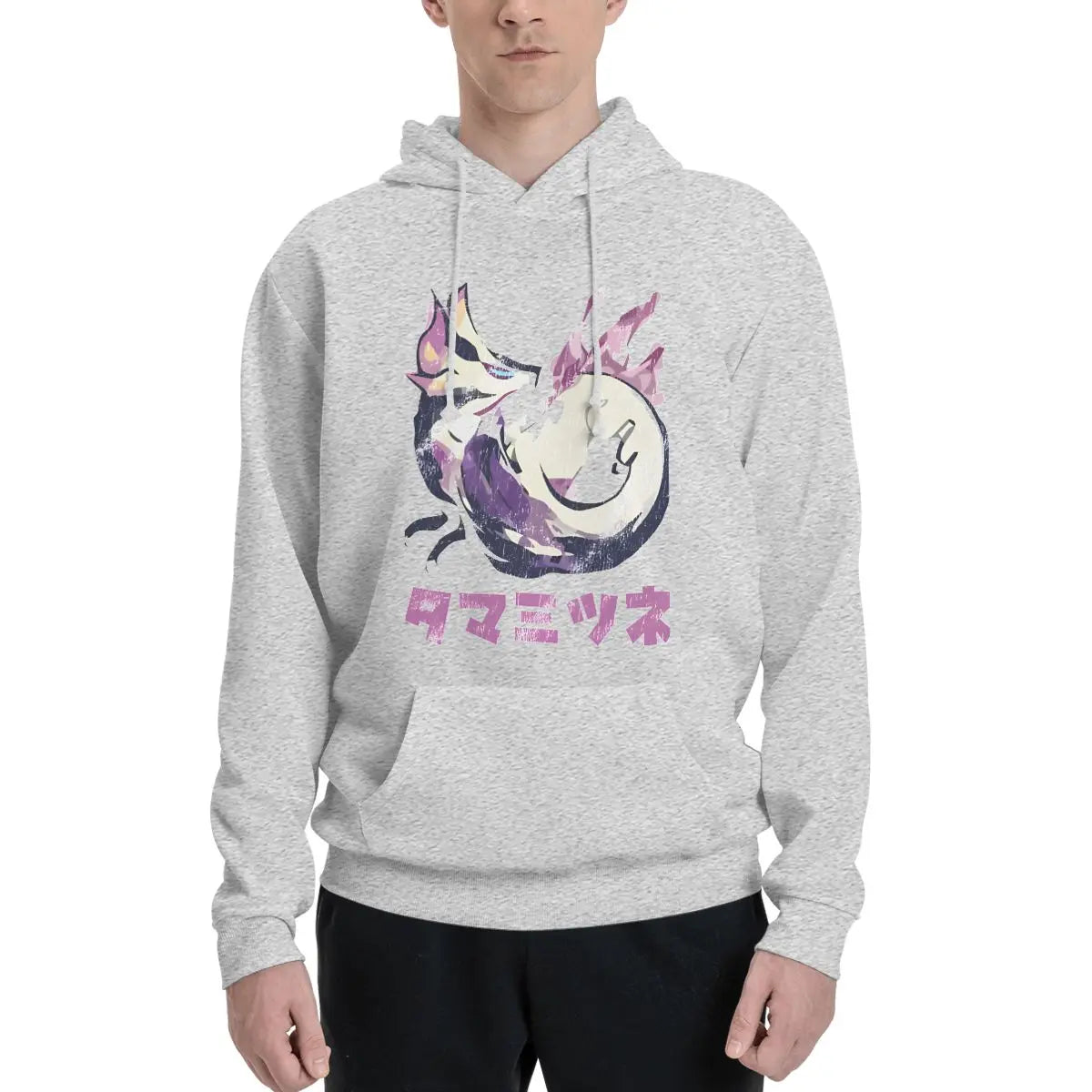 Tigrex Tamamitsune Grey Hoodie – Monster Hunter Edition