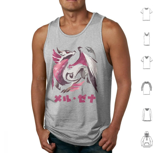 Monster Hunter Melzena Tank Top - Grey